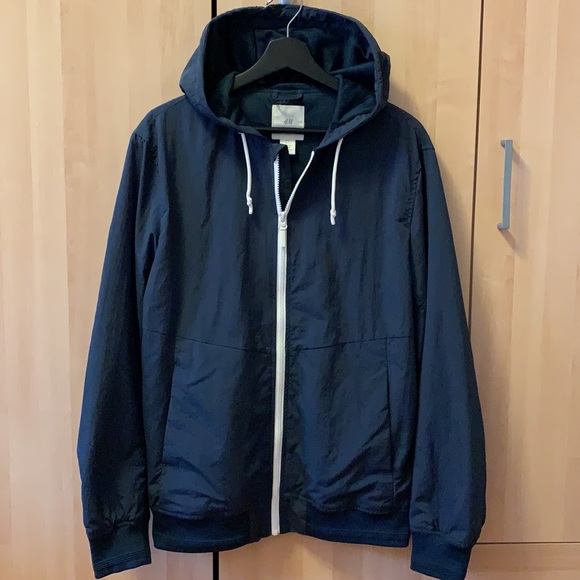 H&M Navy Windbreaker Jacket - Picture 2 of 6